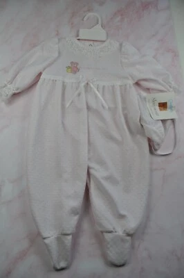 Винтажный Carter's Baby Girl цельный мама маленькая девочка розовый со шляпой новый  - Изображение 1 из 4