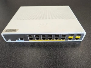 Cisco WS-C3560C-12PC-S 12-Port PoE Gigabit Switch + 2 SFP – Boots, PoE OK – ASIS - Picture 1 of 5