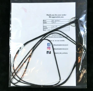 Bear Apprentice Strings Wizard Lab Archery Custom Bowstring Set BLACK BCY X-99 - Picture 1 of 4