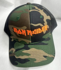 Iron Maiden Camo Hunter Series Hat Death Metal New - Picture 1 of 5
