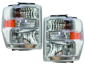 For 2008-2014 Ford Econoline Van 2016-2021 F-650 F-750 Head Lamp PAIR Left Right - Picture 1 of 9