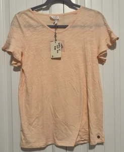 NWT Girls Matilda Jane lets go together Work It Out T shirt Size 16 Peach Ruffle - Picture 1 of 5