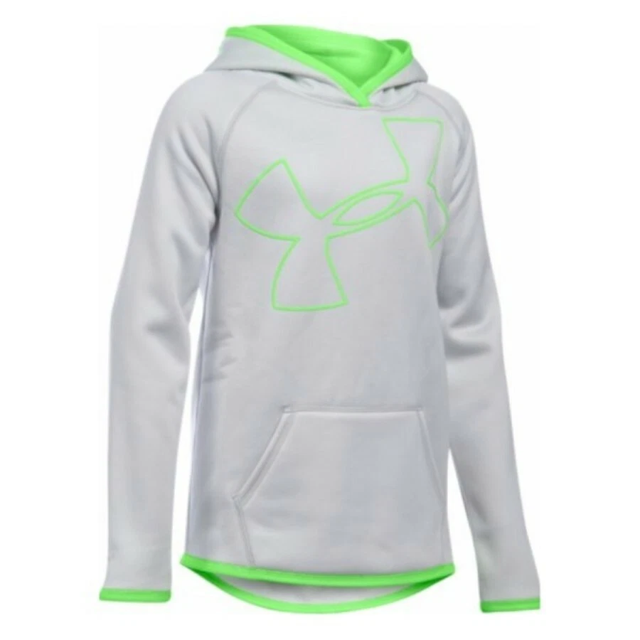 Sudadera con Capucha Under Armour Niña Fuerza Aérea Gris Brezo UA Armour Polar Jumbo Logo Foto 1 de 1