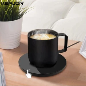 USB Electric Coffee Mug Warmer Tea Milk Cup Heater Pad Heating Plate Office Home - Picture 1 of 10