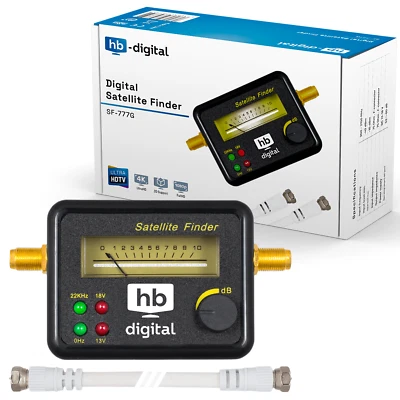PROFI Satfinder SAT Finder Messgerät SF-777G analog mit F-Kabel LED UHD 4K 8K  - Bild 1 von 4