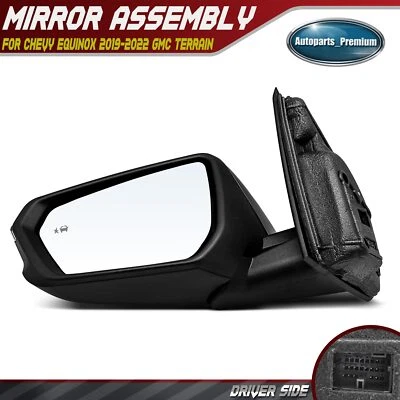 Espejo retrovisor eléctrico izquierdo con intermitente y memoria y punto ciego térmico para Chevrolet GMC Foto 1 de 4