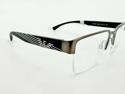 NOS Emporio Armani EA1078 Anteojos MARCOS 3003 Gunmetal 55[]19-140 Negro K315 Foto 1 de 4