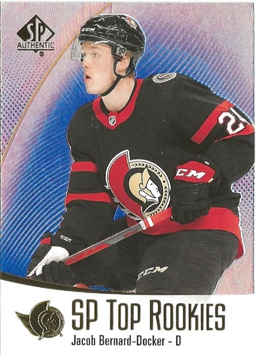 2021-22 Upper Deck SP Authentic Jacob Bernard-Docker Blue Top Rookies SP RC - Image 1 of 1