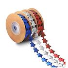 3 Rolls Patriotic Fabric Decor Ribbons Labor Day Faux Leather Craft Ribbons 