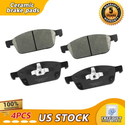Pastilha de freio dianteira de cerâmica para 2013-2017 Ford Escape, 2014-2020 Transit Connect - Imagem 1 de 4