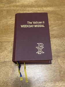 The Vatican II Weekday Missal St. Paul Editions Genuine Leather Catholic 1975 - Picture 1 of 11