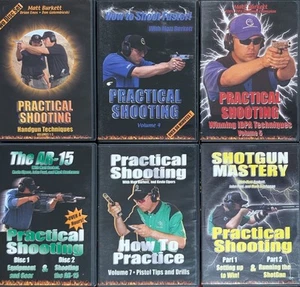 PRACTICAL SHOOTING Complete DVD Set Vol 1-8 MATT BURKETT Rare Set! - Imagen 1 de 4