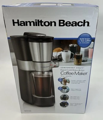 Cafetera Hamilton Beach Conveniente Artesanal Rápida Preparación Fría y Caliente Nueva En Caja Foto 1 de 4