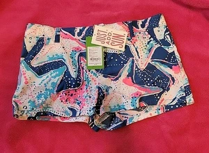 Lilly Pulitzer Mini Callahan Short Star Struck Glow Girls Size 14 - Picture 1 of 8