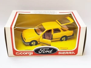 1982 CORGI DIECAST CAR - 299 FORD SIERRA 2.3 GHIA - YELLOW BROWN INTERIOR UNUSED - Picture 1 of 6