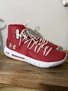 Zapatos de baloncesto Under Armour HOVR para hombre rojo blanco talla 14 NUEVO - Imagen 1 de 7