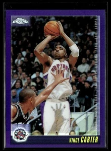 2000-01 Topps Chrome Refractor Vince Carter Toronto Raptors #33 - Picture 1 of 2