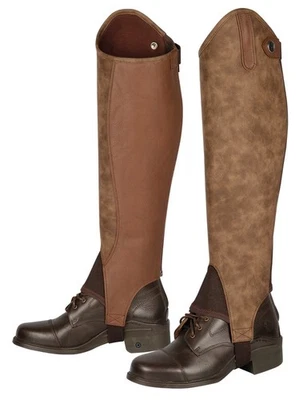 Harrys Horse Minichaps Velvet Kunstlederchaps in braun oder schwarz Reitchaps - Bild 1 von 4