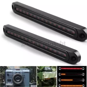 2X 10" LED Trailer Truck Stop Flowing Turn Signal Brake Tail Light Bar Strip DRL - Bild 1 von 9
