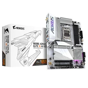 Gigabyte B650E AORUS ELITE X AX ICE Motherboard - Supports AMD Ryzen 8000 CPUs - Picture 1 of 5