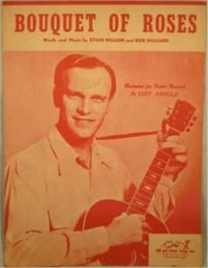 Bouquet of Roses Sheet Music Eddy Arnold Voice Guitar Piano 1948 Vintage - Bild 1 von 2