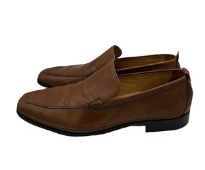 Cole Hann Shoes Mens Size 7.5M Business Dress Slip On Brown Loafer C06123 - Picture 1 of 6