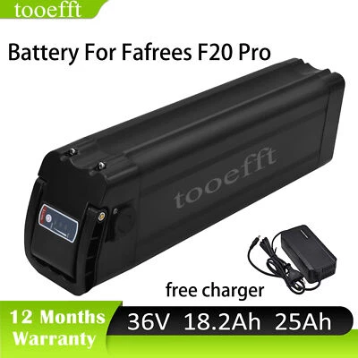 TOOEFFT 36V 18.2Ah 25Ah elektrische Fahrradbatterie für Fafrees F20 Pro E-Bike