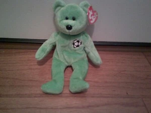 Ty Beanie Babies Kicks The Soccer Bear 1998 Date Code Error #5 - Picture 1 of 2