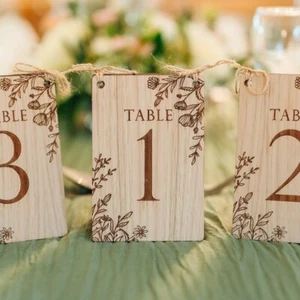 Wildflower Table Numbers for Weddings and Parties - Picture 1 of 7