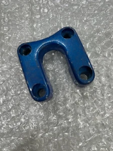 ! VINTAGE OLD SCHOOL BLUE 4 BOLT STEM CAP  BMX BICYCLE  SPACING LISTED BELOW - Picture 1 of 2