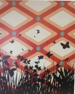 Butterfly Print on Canvas, Framed wall art, Ready to hang, 30x24 In - Picture 1 of 2