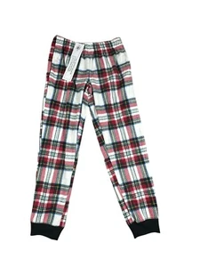 OLD NAVY Unisex Medium 8 Multicolor Plaid Fleece Waistband Jogger Pj Pants - Picture 1 of 7
