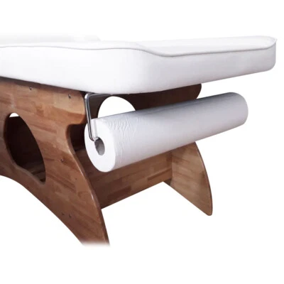 PORTAROTOLO DI CARTA IN ACCIAIO INOZ PER LETTINI DA MASSAGGIO FISSI, 61X10CM, - Immagine 1 di 4