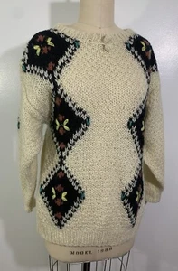 Vintage Sweater Wool Cottage 1990s Medium - Picture 1 of 8