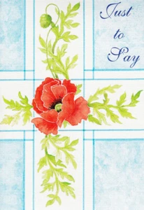 Mohn NUR ZU SAGEN.. Pflegekarte mit Bibeltext Ruth 2,4 - EB8515 - Bild 1 von 1