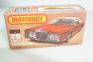 Matchbox Lincoln Continental No. 28 Boxed Diecast Model Vintage 1979 - Bild 1 von 13