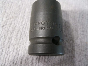 PROTO 7418PKM PROFESSIONAL  1/2 DR 6PT MAGNET IMPACT  SOCKET  9/16"  U.S.A. - Picture 1 of 7
