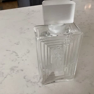 Lalique France Signed DUNCAN Crystal 2 Nude Decanter French Bottle 8" As Is - Picture 1 of 8