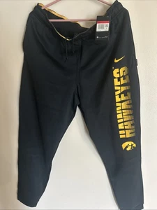 2017 Nike Black On Field Iowa Hawkeyes Football Therma Dri-Fit Sweatpants L - Picture 1 of 5