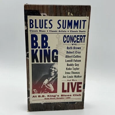 B. B. King Blues Summit Live Concert VHS 1995 Ruth Brown Robert Cray Buddy Guy - Imagem 1 de 4