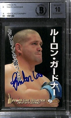 RULON GARDNER SIGNED 2006 PRIDE FC CARD BAS SASIGNED COA MMA GEM MINT 10 AUTO - Image 1 of 4