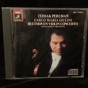 ITZHAK PERLMAN violin - BEETHOVEN Violin Concerto GIULINI - EMI CD 1981 JAPAN.. - Photo 1/3