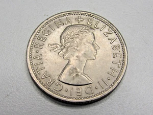 Moneda de dos chelines Gran Bretaña Florin Queen Elizabeth 1965 #JL2-6 - Imagen 1 de 7