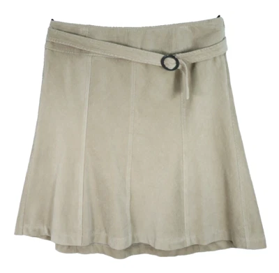 NUEVO CON ETIQUETAS TALBOTS Mujer Algodón Pana Línea A Falda Rayas Camel Marrón Talla 20W Foto 1 de 4