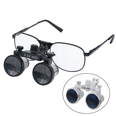 2.5X 3.5X Binocular Dental Loupes With Metal Frame Eyeglass For Surgical Dentist • 34.80£