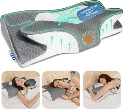 Kopfkissen Memory Foam Kissen, Ergonomisches Kopfkissen Orthopädische Kissen - Bild 1 von 4