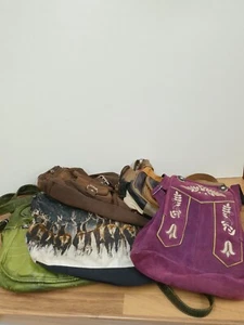 Damen Handtaschen Leder/Stoff,Konvolut,5x gebraucht,gut erhalten - Bild 1 von 9