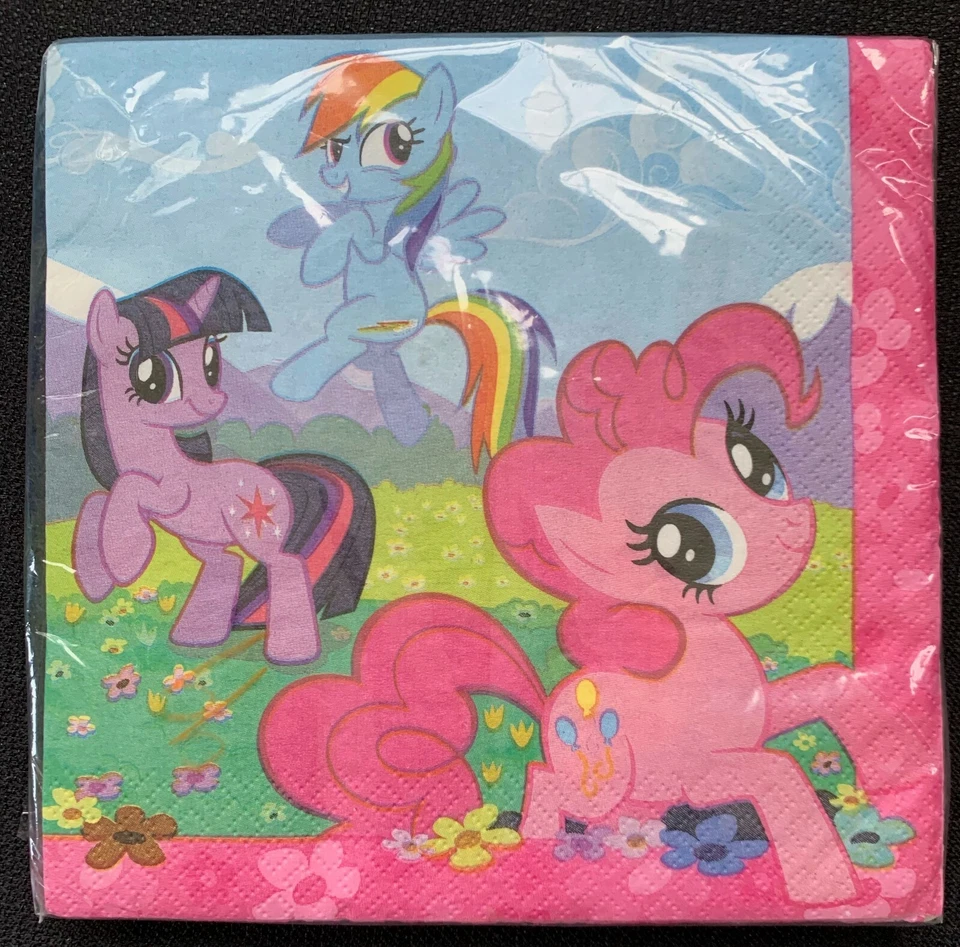 Amscan My Little Pony Friendship Birthday Party Luncheon Napkins Tableware 16 P