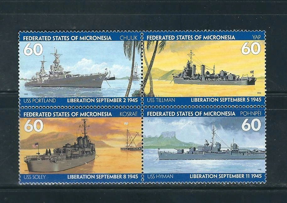 Micronesia  SC # 231a-d End Of World War 2 , 50th Anniversary . MNH - Image 1 of 1