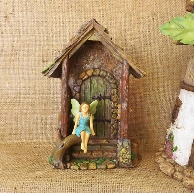 Лесной миниатюрный мир фея Эльф садовый лес скрытые коттедж двери вход - Изображение 1 из 4